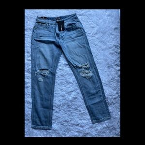 Fashion Nova Adult Size 9 Light Blue Jeans